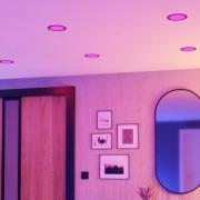 EGLO connect Smart LED-inbyggnadslampa Fueva 6-Z, grå, Ø 16 cm