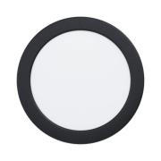 EGLO connect Smart LED-inbyggnadslampa Fueva 6-Z, svart, Ø16cm