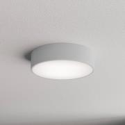 TEMAR LIGHTING Cleo 300 taklampa, grå, sensor, IP54, Ø 30 cm, metall
