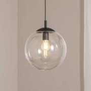 TK Lighting Esme hänglampa, Ø 30 cm, transparent, glas, klot, E27