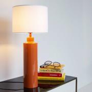 PR Home Bordslampa Solo, orange/vit, höjd 65 cm