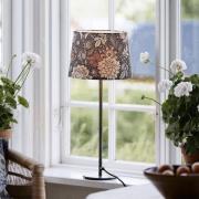 PR Home Bordslampa BASE DAHLIA, brun, höjd 58 cm, tyg
