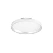 Fabas Luce LED-taklampa Isy, vit, Ø 35 cm, metall, CCT, dimbar
