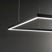 Ideallux Ideal Lux LED-pendellampa Oracle Slim 50 x 50 cm svart 3 000 ...