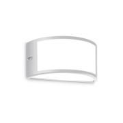 Ideallux Ideal Lux utomhusvägglampa Rex 1, grå, aluminium, IP44, E27