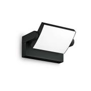 Ideallux Ideal Lux LED-utomhusvägglampa Swipe, svart, IP54, 3 000 K