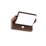 Ideallux Ideal Lux LED-utomhusvägglampa Swipe Sensor, kaffe, IP54