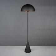 Trio Lighting Golvlampa Alfie, svart matt, metall, E27