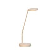 FISCHER & HONSEL LED-bordslampa Sorento, höjd 48 cm, sandfärgad, metal...