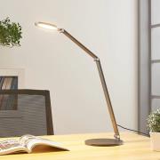 Lucande LED-skrivbordslampa Mion, 41 cm, rund, dimbar
