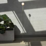 Northern LED-golvlampa Snowball, gråbeige, 2 700 K