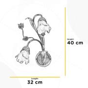 ONLI Arianna vägglampa, bronsfärgad, 2 lampor, järn, glas