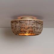 GOOD & MOJO taklampa Barbados, brun, Ø 35 cm, bambu E27