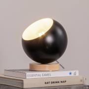 Envostar Arvid bordslampa träbas skärm svart