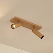 Arcchio takspotlight Brinja Slim, brun, 2 lampor, GU10 MR11