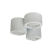 Lindby takspotlight Jyla, vit, 4.200 K, 3-ljus, lins, GX53