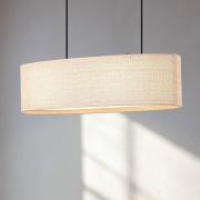Lindby hänglampa Soula, 78 cm, beige, plast, E27