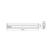 OSRAM LED-batteridriven bänklampa LINEAR MOBILE, 20 cm Sensor USB