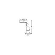 OSRAM takspotlight, vit, 1 lampa, metall, GU10-LED 927 dimbar