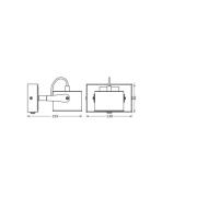 OSRAM LED-taklampa Jupiter, 1-lampa, silver, metall