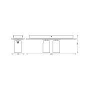 OSRAM takstrålare MERCURY, vit, 2 spots GU10-LED 927 dimbar