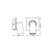 OSRAM takstrålare MERCURY svart 1 Spot GU10-LED 927 dimbar
