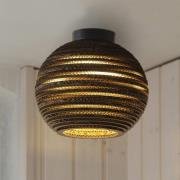 OSRAM taklampa BALL, brun, Ø 26 cm, wellpapp, E27