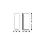 OSRAM utomhusvägglampa ENDURA CLASSIC RADO, mörkgrå, IP65