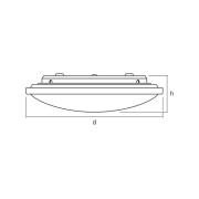 OSRAM LED-taklampa ORBIS, Ø 41 cm, fjärrkontroll CCT vit