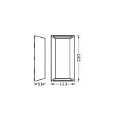 OSRAM LED-utomhusvägglampa ENDURA STYLE IDAR, mörkgrå, IP65