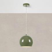 Markslöjd Pendellampa Pop, Ø 20 cm, grön, metall