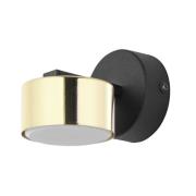 TK Lighting Vägglampa Dallas, 1 lampa, svart-guld