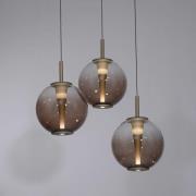 PURE LED-hänglampa E-Infinity, brons/bärnsten, Ø 50 cm, CCT