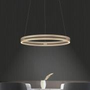 PURE LED-hänglampa E-Loop brons, Ø 70 cm, aluminium, CCT