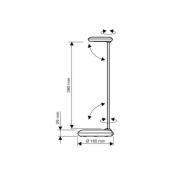 LED-skrivbordslampa MAULstudy, röd, stål, 49 cm, E27