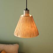 OSRAM hänglampa Decor Raffia, 1-lampa, bast, naturfärgad