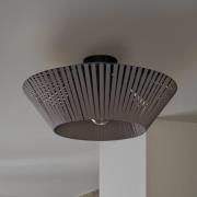 OSRAM taklampa Decor Stripes grå, Ø 40,5 cm, textil, E27