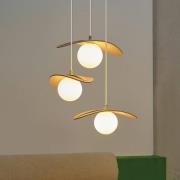 OSRAM hänglampa Decor Pearl, 3 lampor, beige, filt, G9