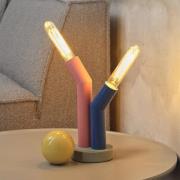 OSRAM bordslampa Decor Straw, 2 lampor, färgglad, stål, E27