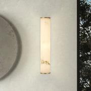 Searchlight LED-badrumsvägglampa Wales, guld/marmorerad, 35 cm stål/ha...