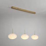 Searchlight LED-pendellampa Confetti, längd 115 cm guldfärgad/vit, gla...