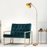 Opviq Golvlampa Varzan, guld, metall, höjd 162 cm, E27