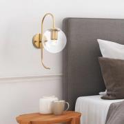 Opviq Vägglampa Jewel, guldfärgad, glas, höjd 36 cm, E14
