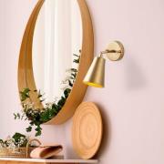 Opviq Vägglampa Evander, guld, metall, höjd 21 cm, E27