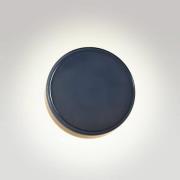 MARSET LED-vägglampa Caramel, blå, Ø 22 cm, TRIAC, glas