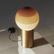 MARSET bordslampa Dipping Light, höjd 22 cm, kräm/mässing