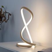 Paul Neuhaus LED-bordslampa Twist, sandfärgad, höjd 42 cm