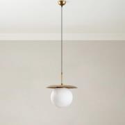 Opviq Hänglampa Anemon, guldfärgad, glas, Ø 30 cm, E27