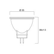 Sylvania LED reflektor GU4 MR11 4W 3.000K 36° 345lm