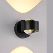 Schöner Wohnen LED-vägglampa Chia, svart, 3 000 K, upp/ner